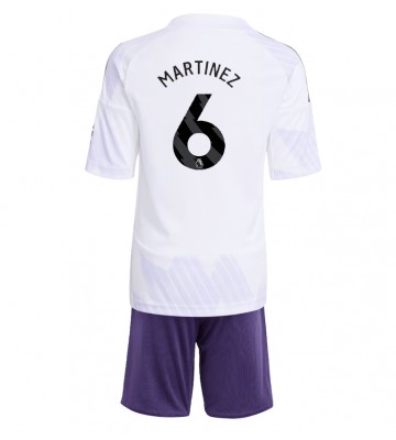Manchester United Lisandro Martinez #6 Udebanetrøje Børn 2025-26 Kortærmet (+ Korte bukser)